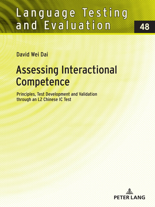 Title details for Assessing Interactional Competence by Claudia Harsch - Available